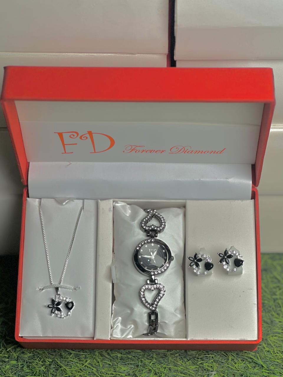 Girls Watch Gift Pack Set With Ring, Bracelet etc.