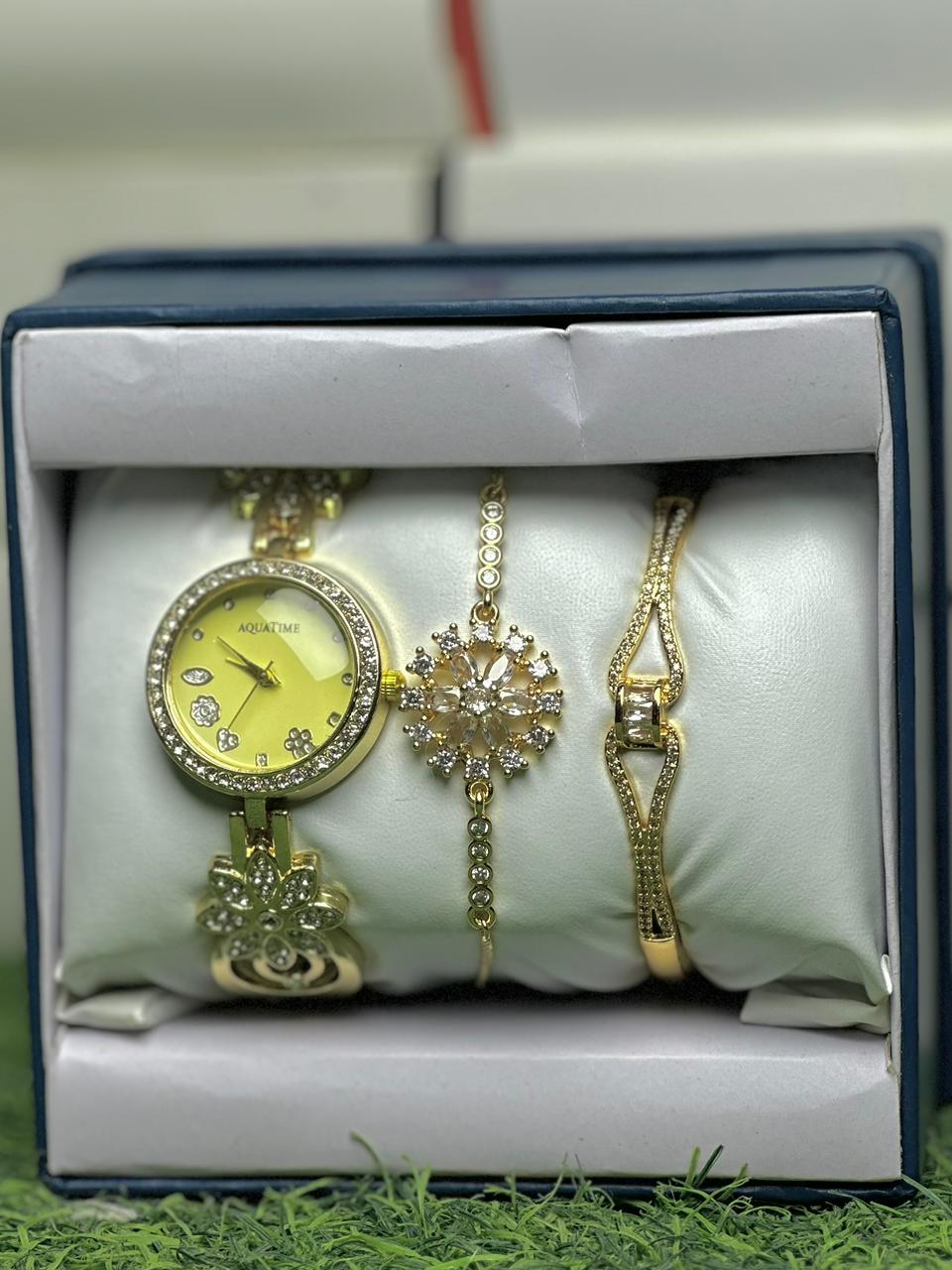 Girls Watch Gift Pack Set With Ring, Bracelet etc.