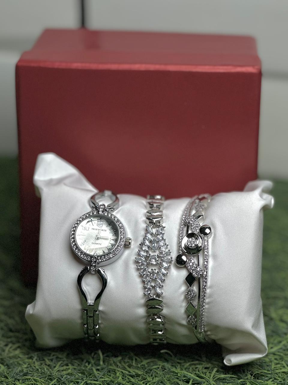 Girls Watch Gift Pack Set With Ring, Bracelet etc.