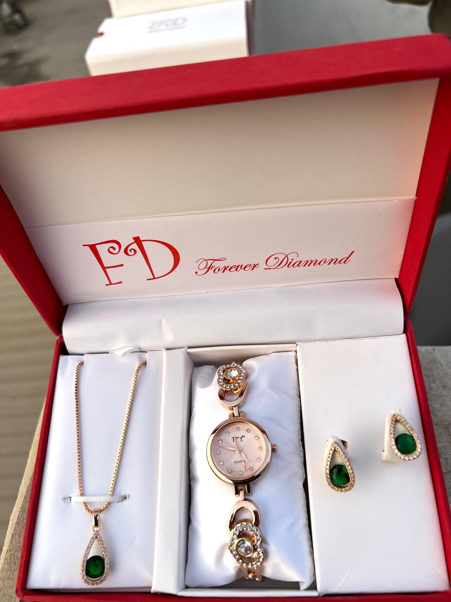 Girls Watch Gift Pack Set With Ring, Bracelet etc.