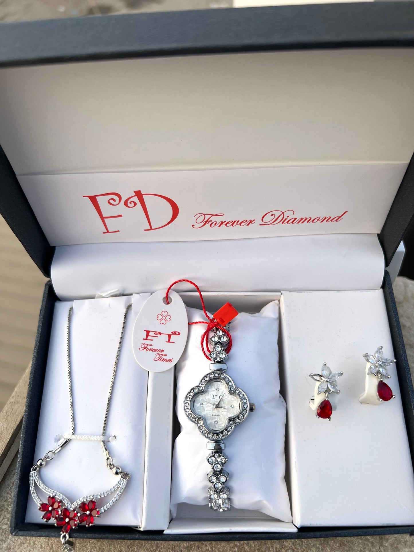 Girls Watch Gift Pack Set With Ring, Bracelet etc.