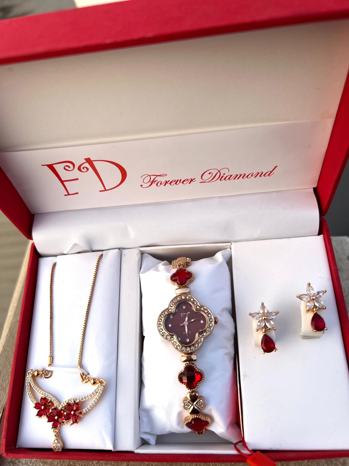 Girls Watch Gift Pack Set With Ring, Bracelet etc.