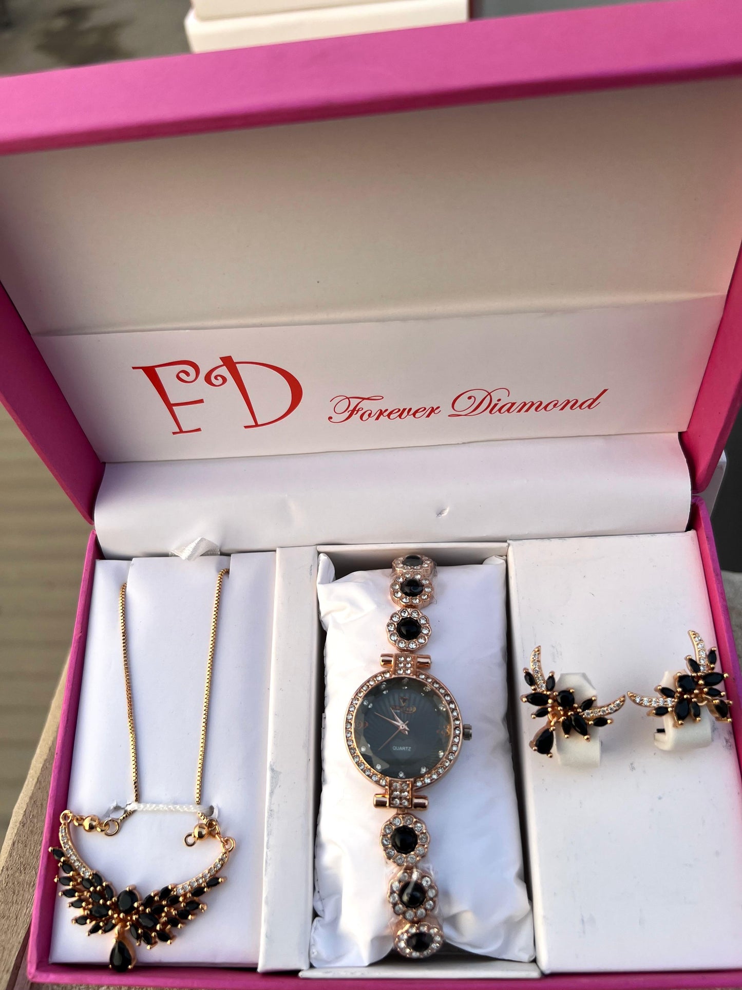 Girls Watch Gift Pack Set With Ring, Bracelet etc.