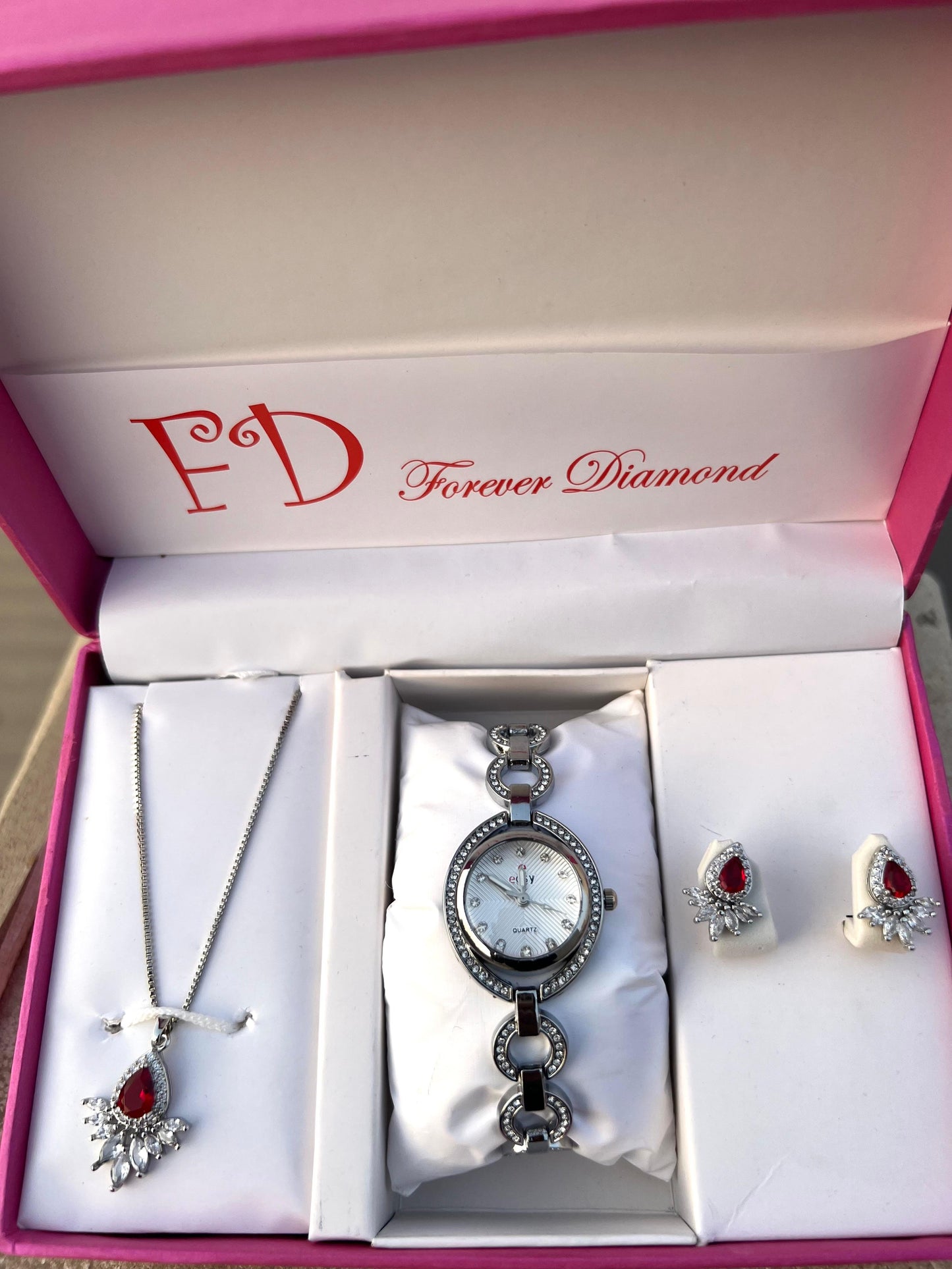 Girls Watch Gift Pack Set With Ring, Bracelet etc.