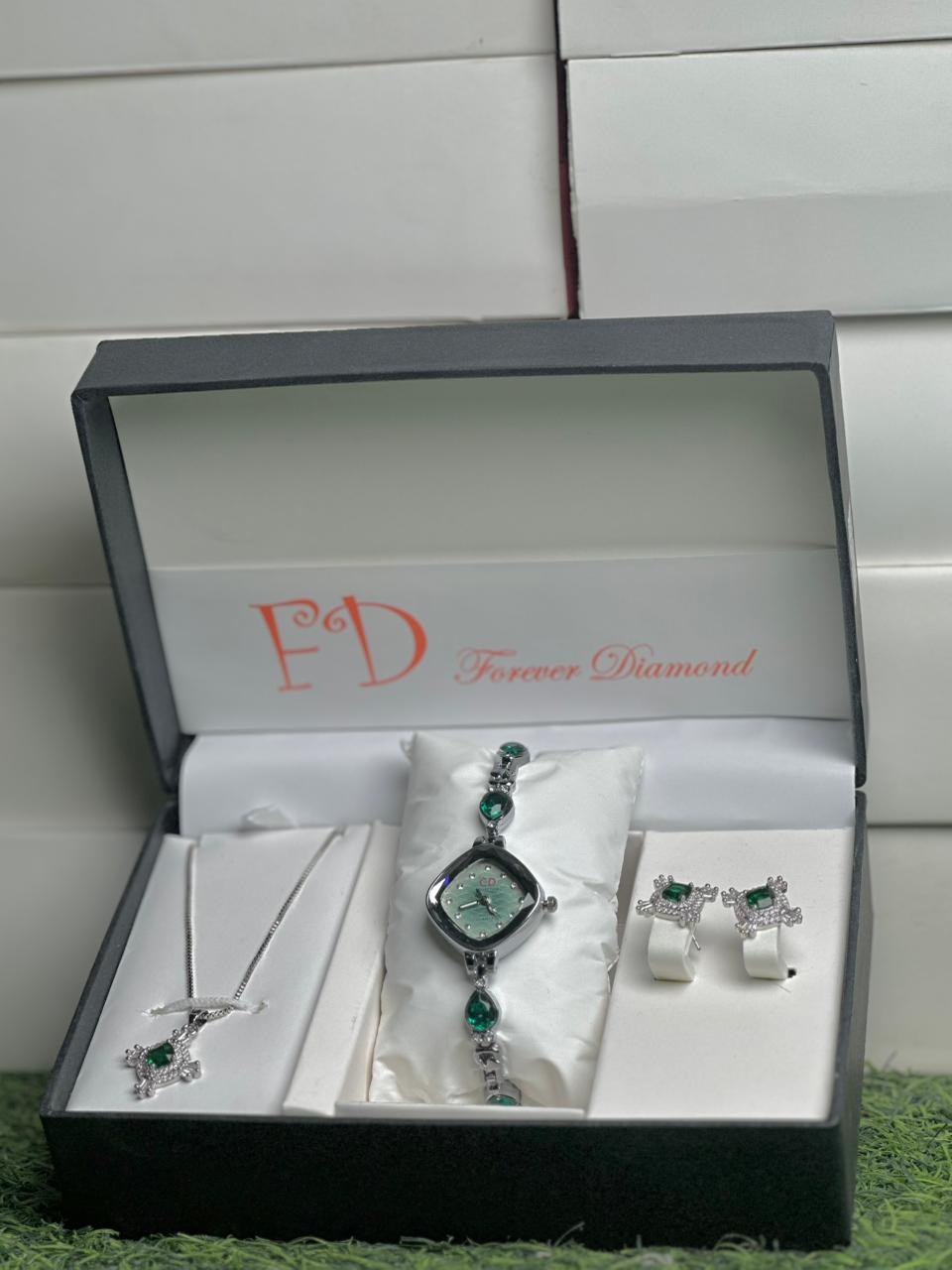 Girls Watch Gift Pack Set With Ring, Bracelet etc.