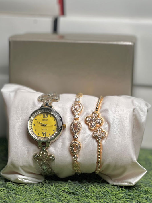 Girls Watch Gift Pack Set With Ring, Bracelet etc.