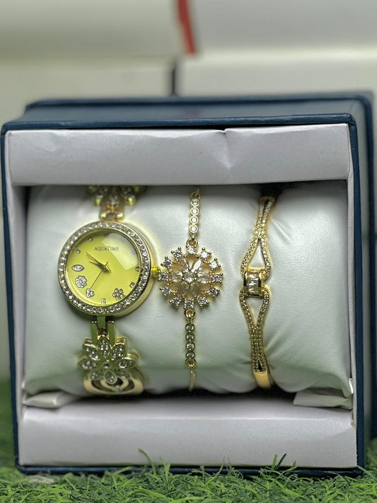Girls Watch Gift Pack Set With Ring, Bracelet etc.