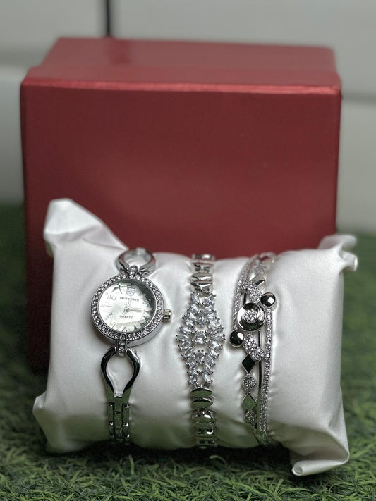 Girls Watch Gift Pack Set With Ring, Bracelet etc.
