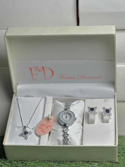 Girls Watch Gift Pack Set With Ring, Bracelet etc.