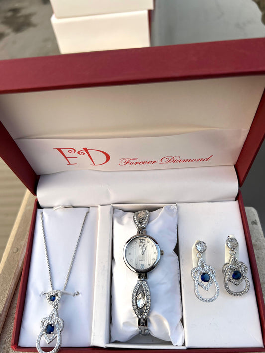 Girls Watch Gift Pack Set With Ring, Bracelet etc.