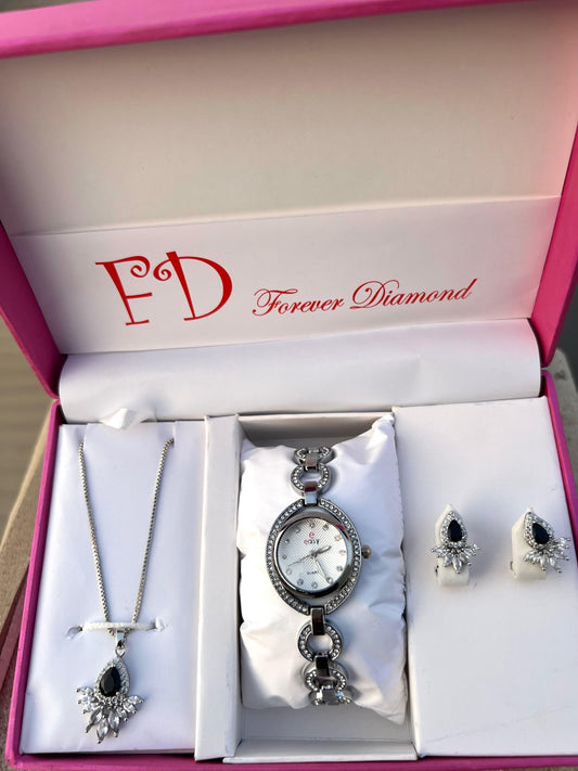 Girls Watch Gift Pack Set With Ring, Bracelet etc.