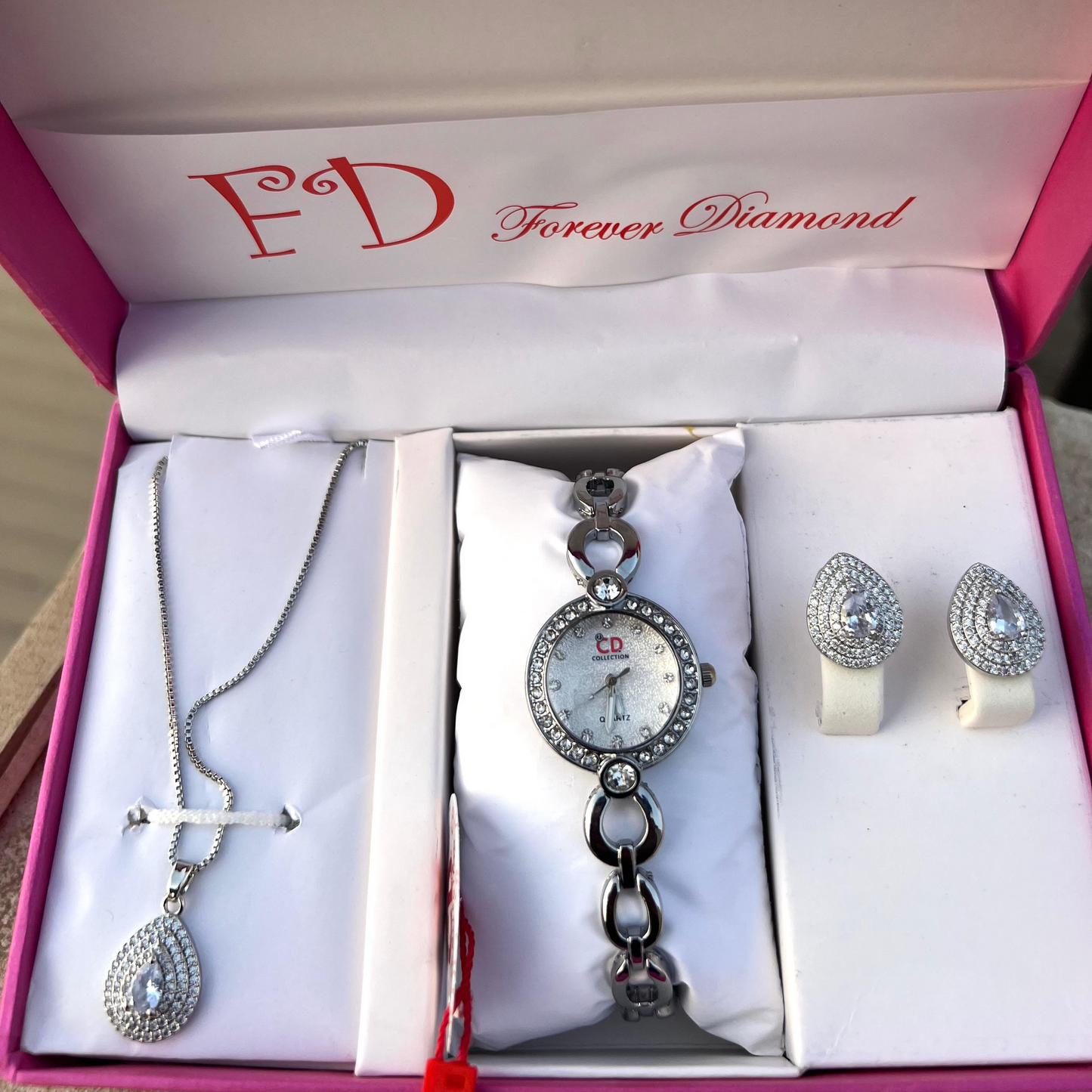 Girls Watch Gift Pack Set With Ring, Bracelet etc.