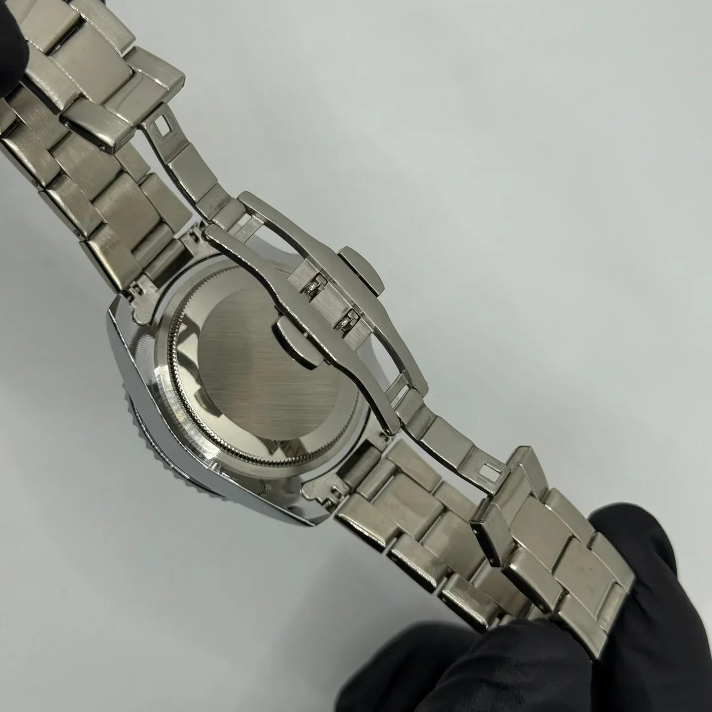 Rolex Deepsea silver with green rotating dial with date