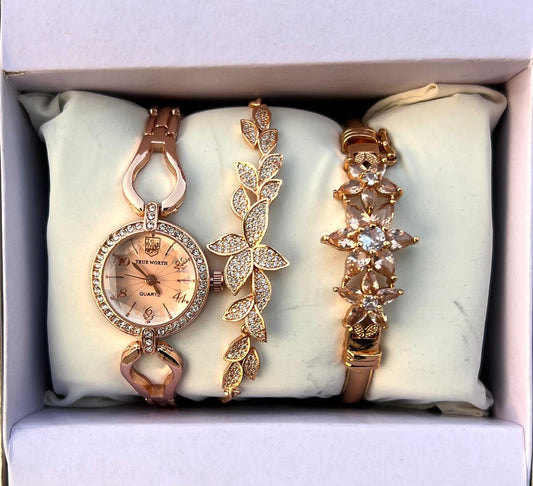 Girls Watch Gift Pack Set With Ring, Bracelet etc.